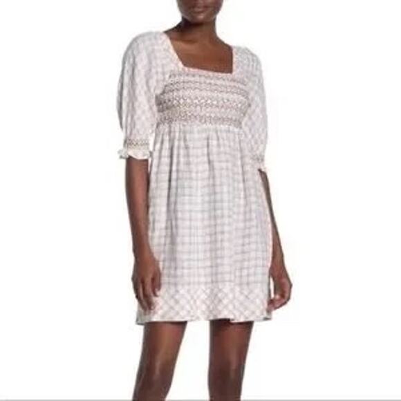 Faherty Lola Smocked Linen Mini Dress - Picture 8 of 8